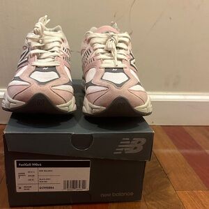 New Balance Women's FuelCell 990v6 Pink and Gray Sneakers